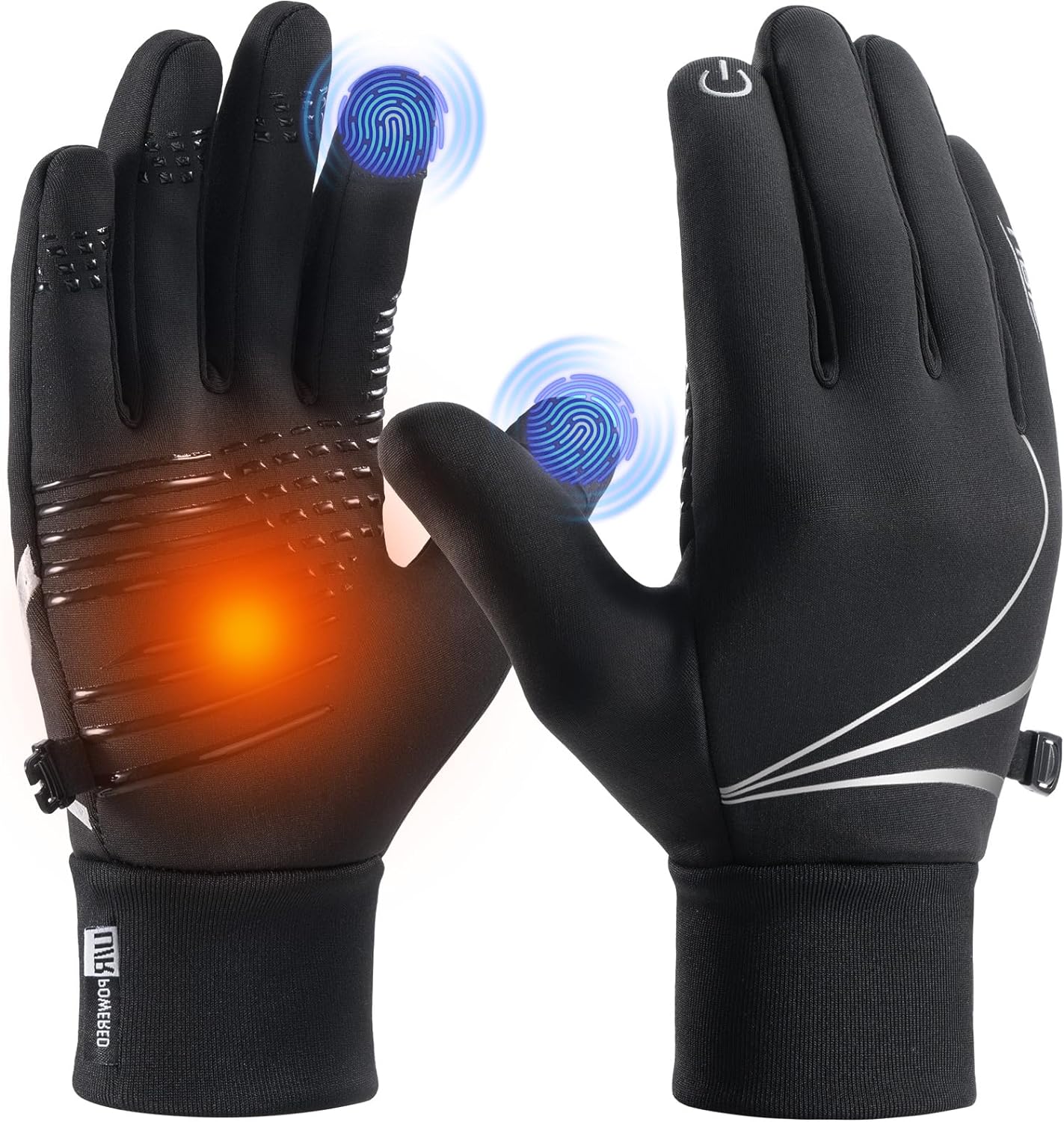 251116075336694_1 Thermal Gloves for Men Women, Winter Windproof Anti-Slip Touch Screen Running Gloves for Driving Riding Cycling Hiking - Image 1